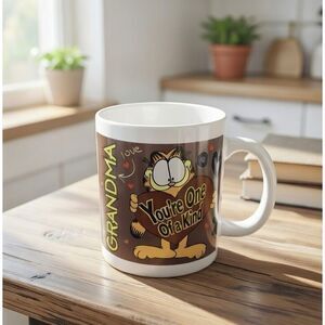 Garfield Coffee Tea Mug cup Grandma "Your one of a kind". Please Read
